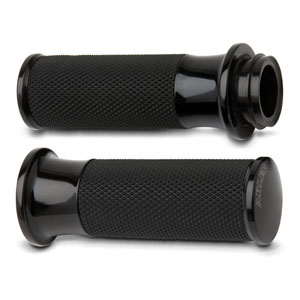 THROTTLE GRIPS SMOOTH BLACK